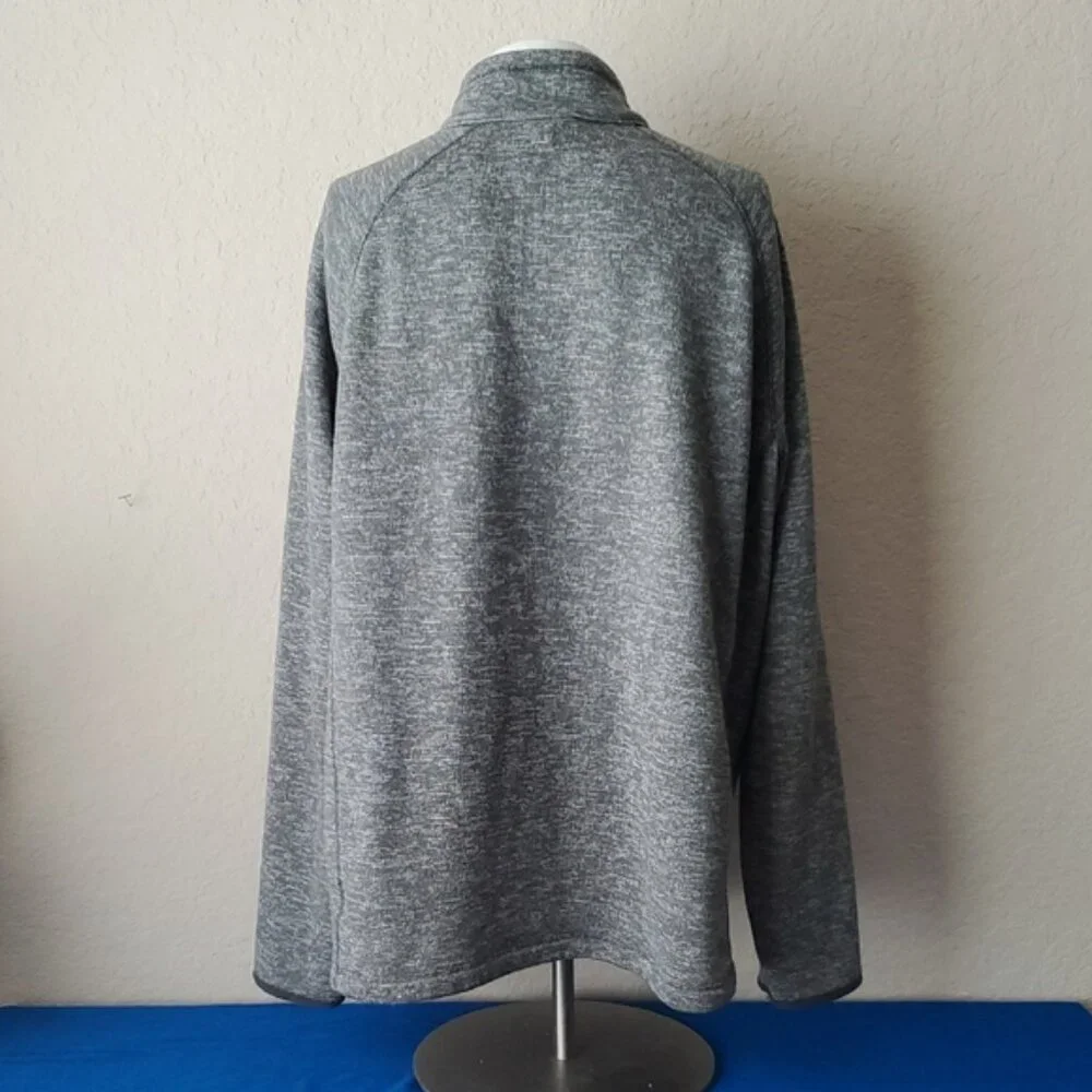 Gray Swiss Tech Full-Zip Fleece Lined 2XL Sweater Jacket - Picture 3 of 7
